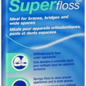 Oral-B Super Floss Dental Floss, 50 Pre-Cut Strands